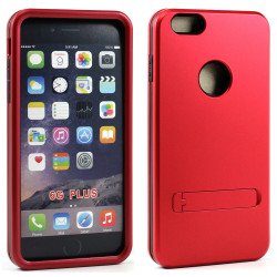 iPhone 6 Plus 5.5 Strong Armor Hybrid with Stand (Red)